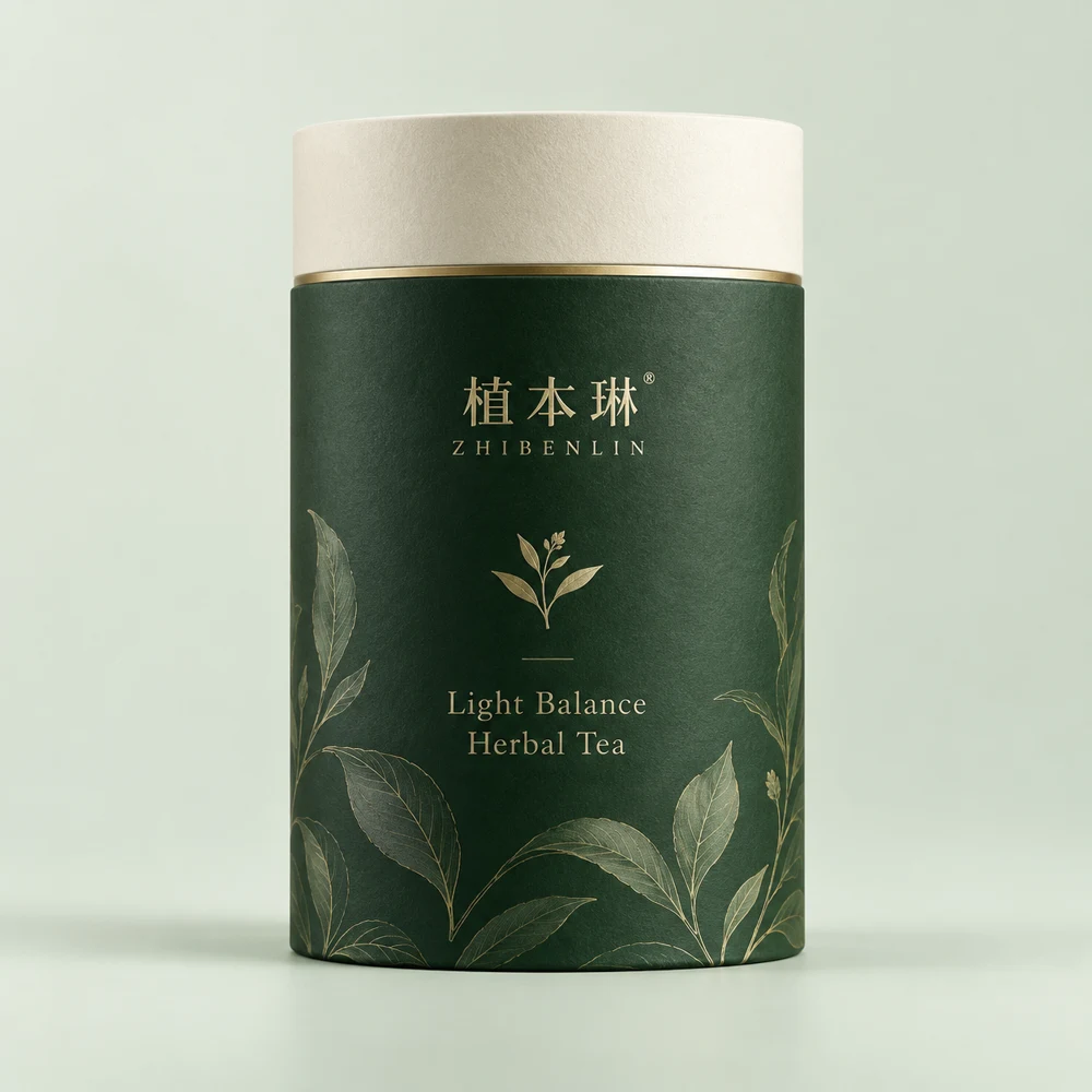 植本琳轻禾衡养草本茶包装概念图